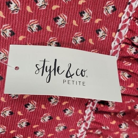 Style & Co Long Sleeve Peasant Top Sz XSP - Picture 6 of 12